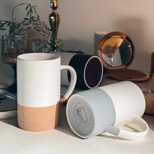 Mora Ceramics 12oz Coffee Mug Set Of 4 - Tea Cups With Handle - Microwave And Dishwasher Safe, Perfect For Mug Lovers - Rustic Matte Glaze, Modern Design - Assorted Colors