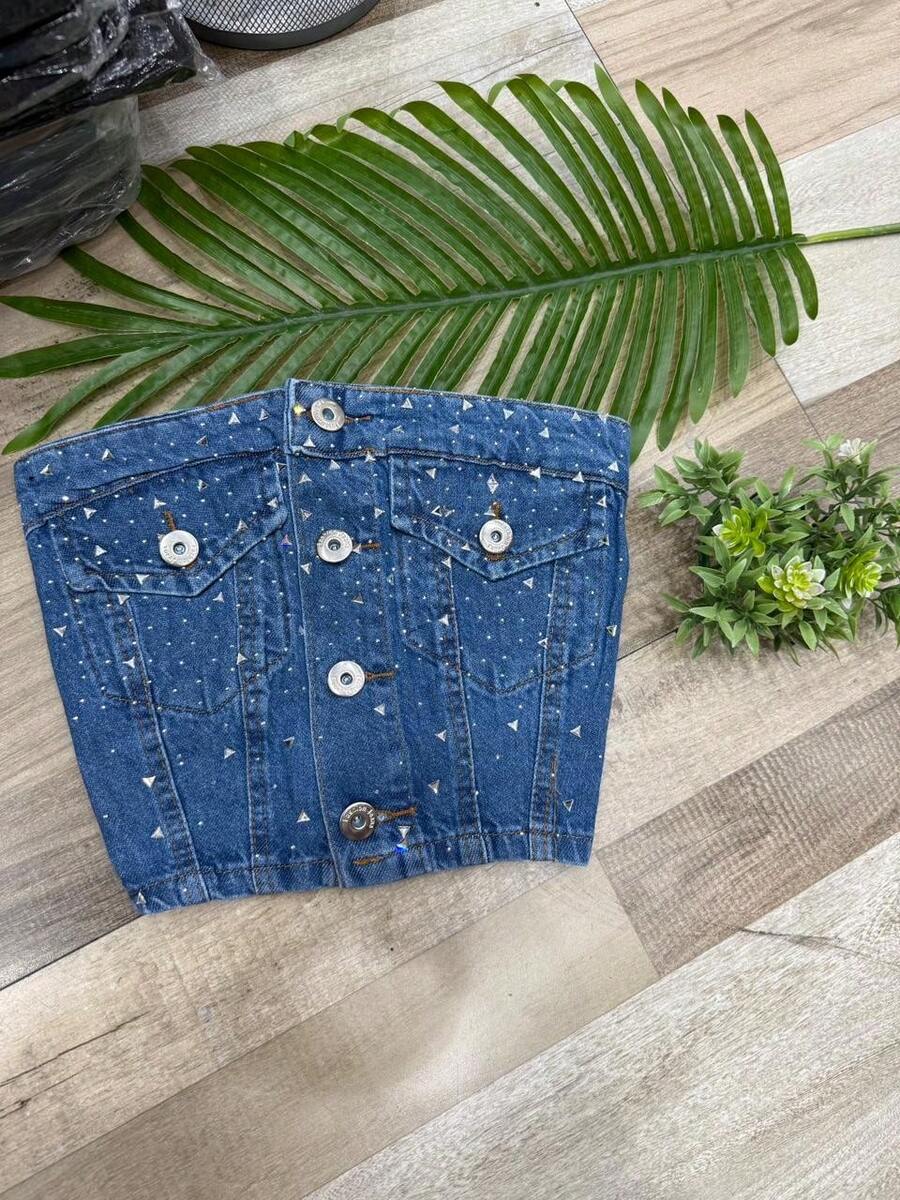 Cropeed Jeans Gloss - Rửa trung bình - Xem 1