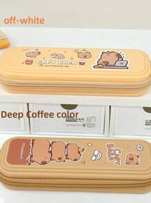 Large Capacity Cute Capybara Pencil Case, Children's Stationery Bag Stress Relief Pencil Box, School Supplies,Back To School