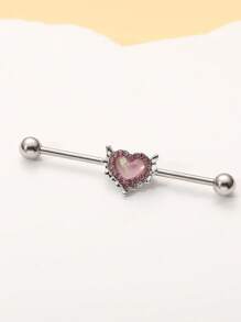 1 pièce Boucle d'oreille clous cartilage en argent, en acier inoxydable 304 unisexe, convient pour les cadeaux/les fêtes