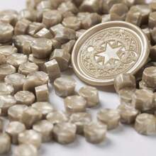 100pcs Colored Wax Beads, Cheap Pearlescent Bulk Nontoxic Vintage Seal Wax Beads Set,Back To School,School Supplies
