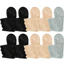 女士袜子时尚蕾丝柔软袜子透明弹力薄款踝袜性感透气女 - 彩色 - 查看 14