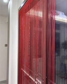 100cmX200cm Decorative Door String Curtain Beads Wall Panel Fringe Window Room Divider Blind For Wedding Coffee House Parts Door Divider Beads Tassel Screen Decoration (Colorfull 25) - 紅色 - 查看 5