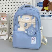 This Is A Must-Have Cute And Lightweight Backpack For Students During The Back-To-School Season. The Original Campus-Style Backpack Can Also Be Used As A Computer Bag, Shoulder Bag, Travel Bag, Sports Bag, University Bag, School And University Business