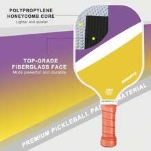 AOBORTY Pickleball Paddles 4 Pack - USAPA Light Graphite Premium Rackets Fiber Face &Amp; Polymer Honeycomb Core Pickleball Set With 6 Outdoor Indoor Balls Including Portable Carry Bag - Four-color - View 2