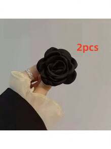 Broche de flor de camelia elegante, accesorio de broche floral de diseño elegante para vestidos, bolsos, encanto, camisas, chaquetas, joyería, Navidad, Halloween