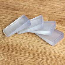 4/8 miếng chêm nêm trong suốt, chặn cửa cố định chống gió không cần khoan, thiết kế có thể xếp chồng lên nhau, dùng để trang trí nhà cửa - Trong sáng - Xem 9