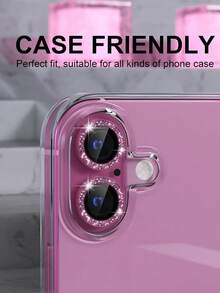 3 件装相机镜头保护膜适用于 17/17Air/17pro/17promax/16/16pro/16plus/16promax 16/15/14/13/12/11，钢化玻璃金属边盖，高清透明（银色）