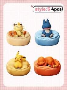 pokemon Figurina modello di Pikachu della serie Tempo libero Pokemon, in una posizione da sonno, come regalo