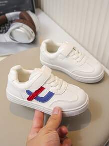 1 Pair Kids Fashion Sneakers, Boys & Girls Casual Breathable Non-Slip Durable Running Shoes For Indoor & Outdoor Use, Toddlers & Infants