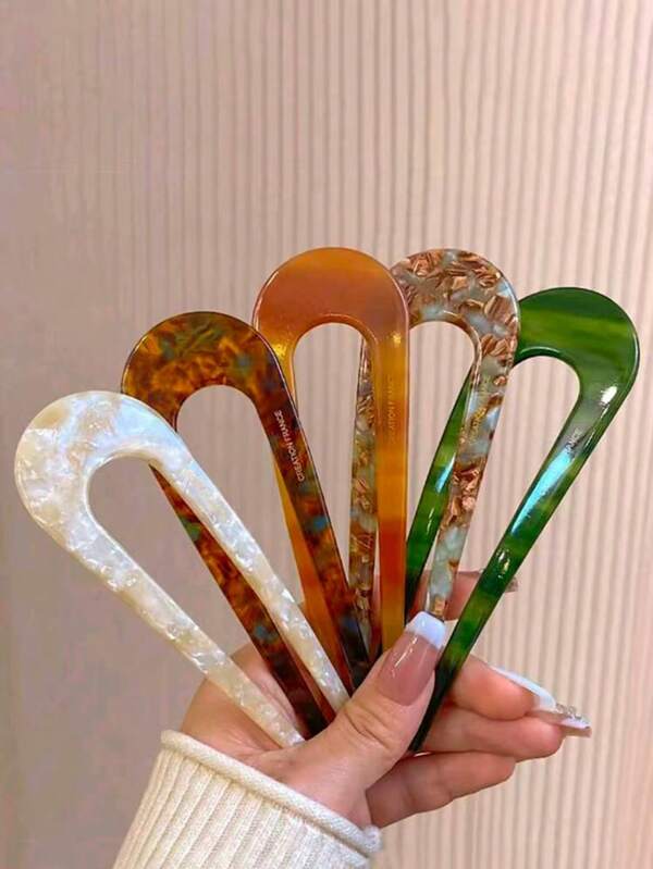 Retro Bun Maker U-Shaped Hair Clip Accessories,Women Hair Styling Tool, Suitable For Daily Wear