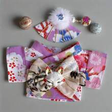 LABUBUS 15-17cm Interchangeable Doll Clothing Set: Kimono, Japanese Clothing | Party Or Birthday Blind Box Clothing | Teen Gift Doll, Toy, Clothes Doll (Clothing Accessories Only)