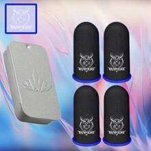 Premium Deer Design Gaming Finger Sleeve - Seamless Touchscreen Gloves, Sweat-Wicking & Breathable Thumb Sleeves, Made Of Carbon Fiber Material, Comfortable & Precise Grip Enhancement, Suitable For Gamers, Compatible With All Smartphone Games