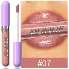 DUNUF 1 Pcs Long-Lasting Lip Gloss Set Waterproof Lipstick Non-Fading Non-Stick Cup Beginner Friendly Perfect Christmas Gift Beautifully Wrapped - 彩色 - 查看 19