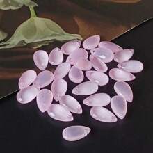 30 pièces Perles en forme de larme transparentes violettes irisées avec trou, fournitures pour bijoux DIY, boucles d'oreilles, accessoires cheveux, colliers, bracelets de cheville