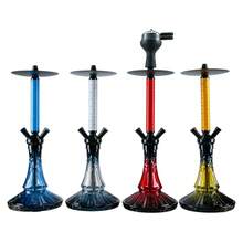 2-Hose Hollow Carved Hookah Set | Lightweight Alloy Hookah Body | Complete Accessories (Silicone Bowl, Hose, Charcoal Tray, Foil, And Mouthpiece)