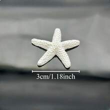 20 pièces de décorations en résine étoile de mer, 3 cm - parfaites pour les mariages, les fêtes et les artisanats maison, la décoration d'intérieur et les accessoires