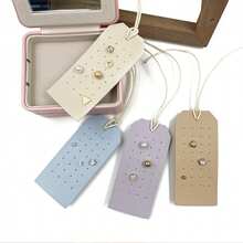 1pc/2pcs/4pcs Portable Leather Earring Rack, 1mm Leather Earring Display, Earring Holder Hanger, Jewelry Storage Box For Earrings And Studs For Women Storage Organizer Travel Essentials Back To School Dormitory Storage - Multicolor - View 7