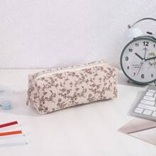 1 Pezzo Borsa/Astuccio per matite di design semplice e carino, dalla grande capacità, alla moda e pratica per ufficio, scuola, cancelleria, custodia per pennelli trucco