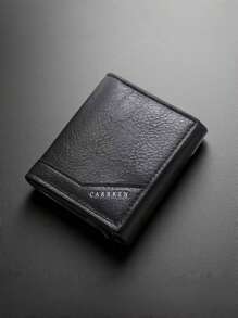 1 pieza Billetera multifunción para hombres con tarjetero plegable, diseño delgado de triple pliegue con múltiples ranuras para tarjetas, regalo ideal para hombres