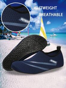 Men's Lightweight Quick Dry Water Shoes, Non-Slip For Beach, Stream, Hiking, Surfing, Swimming, Boating In Summer - Blue - View 4