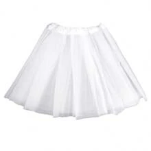 1 pezzo Gonna in tulle a 3 strati con fodera per adulti, costume da ballo natalizio retrò anni '80, gonna tutu gonfia per ragazze per primavera, estate, autunno e inverno