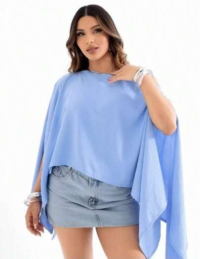 Blusa Bata Feminina Capa Multiformas