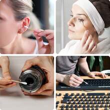 Eyxformula 1000 Count Organic Cotton Swabs, Double Tips Cotton Buds With Sturdy Sticks Ear Cleaning, Makeup, Hygiene, Beauty, Pet Care, Arts & Crafts, Household Cleaning - Bộ 300 chiếc - Xem 11