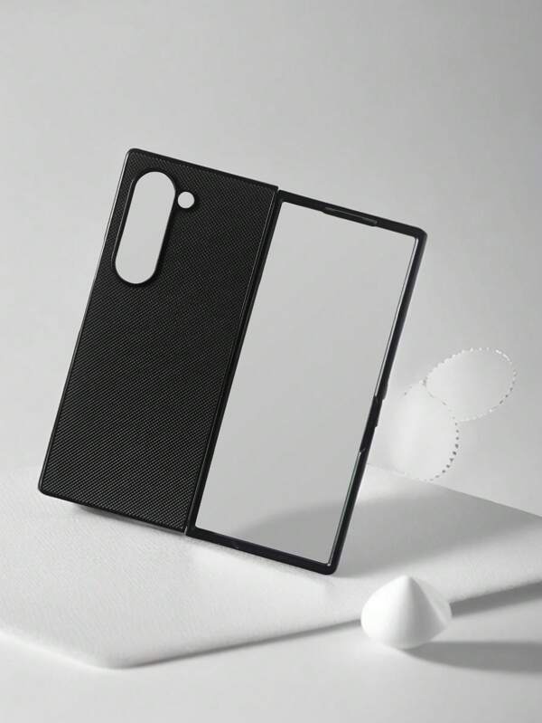 Simple & Elegant Grid Pattern Protective Case For Galaxy Z Fold3/4/5