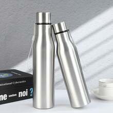 1 个 750ml/1000ml、25.3oz/33.8oz 316 不锈钢水瓶，男女通用便携式户外运动水杯，简易大容量徒步水瓶带手柄（非保温瓶） - 彩色 - 查看 11