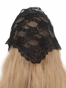 1 件套发巾，头巾，复古蕾丝针织女士头带，女孩头巾，秋冬女士头饰，适合度假装扮 - 彩色 - 查看 5