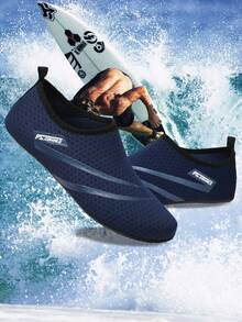 Men's Lightweight Quick Dry Water Shoes, Non-Slip For Beach, Stream, Hiking, Surfing, Swimming, Boating In Summer - Blue - View 5
