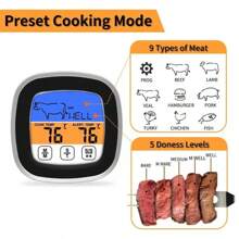 Digitales Lebensmittel-Thermometer, geeignet für präzises Garen von Fleisch und Grillen, Sofort-Ablesung Fleischthermometer, digitales Küchen-Thermometer, Ofenthermometer, digitales Lebensmittel-Kochthermometer