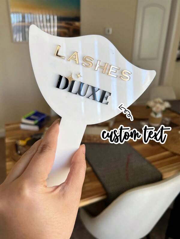 Customized Name Eyelashes & Eyebrows Mirror Props, Photo Props, Salon Decorations, Bridal Mirror, Wedding Gifts, Bachelorette Party Gifts