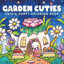 Garden Cuties Relaxing And Soothing Coloring Book | Beginner Tracing + Stress-Relief Doodles, Adult Coloring Book, Simple Yet Large Relaxation Designs, Adorable Animal Characters To Relieve Stress, Thick And Non-Bleed, Safe And - Back To School Season | Gift For Back To School