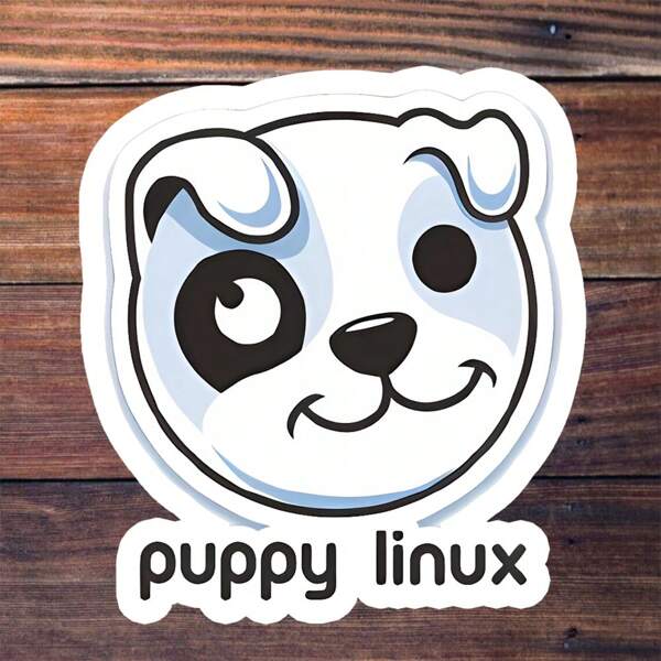 3-Inch Polyethylene Sticker - "Puppy Linux Sticker - Cute Puppy Dog Illustration Vinyl Waterproof Decal, Open - Source Tech - Themed Decor For Laptop/Water Bottle, Gift For Linux Enthusiasts & Tech Geeks". Durable, Waterproof, Easy To Apply, Oil-Resistant, Clear Design, Reusable Sticker, Vibrant Colors, Fun Lifestyle Art, Suitable For Car Stickers, Laptops, Phones, Water Bottles, Books And More As A Colorful Sticker.