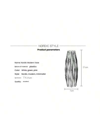 Piece Large Moderne Vloer St ing Vase Home ation Lightweight Plastic ative Vase, Room ation, Aesthetic, Girly Beautiful Outdoor Garden Flower Glass view 11