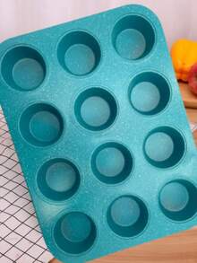 DeTODO Non-Stick Cupcake Pan For 12 Cupcakes, Muffins, And Butter Pastries - Mint Green - View 5