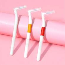 Super deer Super Deer L-Type 0.6/0.7mm Interdental Brush Bristle Interdental Tooth Brushes Cleaning Between Teeth For Orthodonotics