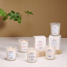 1pc Digital Scented Candle, Air Freshener, Natural Plant Smokeless Candle, Plant Scent, Warm Candlelight, Vanilla, Lavender, Ocean, Coconut, Gardenia, Five Scents, Suitable For Girlfriends, Friends, Valentine's Day Gifts, Romantic Weddings - White - View 5