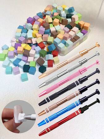 Nail Art Tool Bubble Gum Sponge Clip Stainless Steel Non-Slip Professional Blush Ombre Metal Clip
