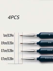 11pcs Professional Fine Liner Brush Set For DIY Model Painting, Durable Weasel Hair Brushes, Suitable For Watercolor, Oil, Acrylic Painting, Artist Grade Detail Brushes, Plastic Super Fine Acrylic, Watercolor Pens, Outline Brush, Factory Direct,Back To School,School Supplies