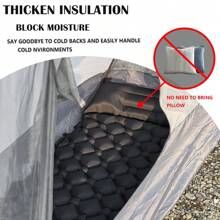 Upgraded 5cm Inflatable Camping Mattress With Built-In Ergonomic Pillow |Combinable Double|Twin Size |Lightweight Protable Quick Inflation Air Mattress For Camping,Hiking,Travel&Outdoor