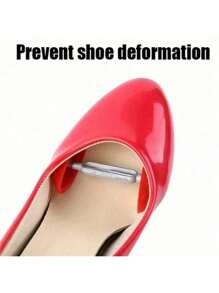 1pair Mini Shoe Stretcher Adjustable Width Extender Toe Rack - Portable Shoe Anti-Wrinkle Plastic Shoe Stretcher, Anti-Deformation Shoe Rack Easy To Use Includes White Hand Support