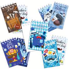 8 件节日卷轴、胡子派对计划器、记事本、备忘录、官方文件、装饰包装、直立翻页、便携且可拆卸 - 彩色 - 查看 4