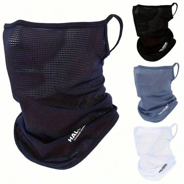 1pc Lightweight Outdoor Face Cover – Quick-Care Fabric, Hooded Design, Ideal For Hiking, Running, Cycling, And Outdoor Activities|Sporty Look|Comfortable Material|Easy To Wear|No Battery Needed