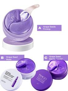 葡萄籽紧致眼膜、黄金海藻眼膜、蓝莓眼膜、竹炭胶原蛋白、樱花海藻、蜗牛重组胶原蛋白、黑珍珠、石榴焕采滋养、富勒烯灯泡肌、保湿补水眼膜、淡化细纹 30对/瓶 - 紫色 - 查看 2