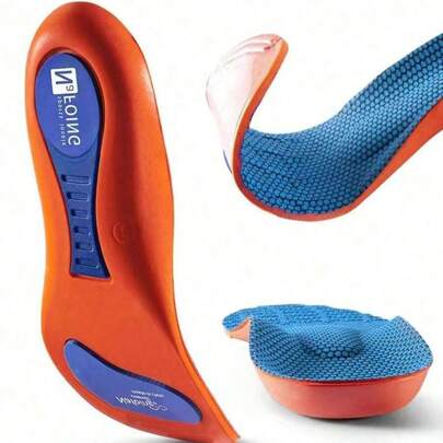 1 par de palmilhas elásticas para calçados esportivos, palmilhas respiráveis para corrida, para homens e mulheres