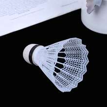 12 piezas de volantes de bádminton de plástico, ligeros para práctica, volantes portátiles para entrenamiento y entretenimiento