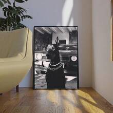 1 件奢华杜宾犬墙饰，奢华时尚海报，黑白，房间装饰，狗狗墙饰，时尚印花时尚房间装饰墙饰客厅装饰办公室装饰卧室装饰厨房装饰浴室装饰墙饰家居装饰海报（无框） - 彩色 - 查看 12